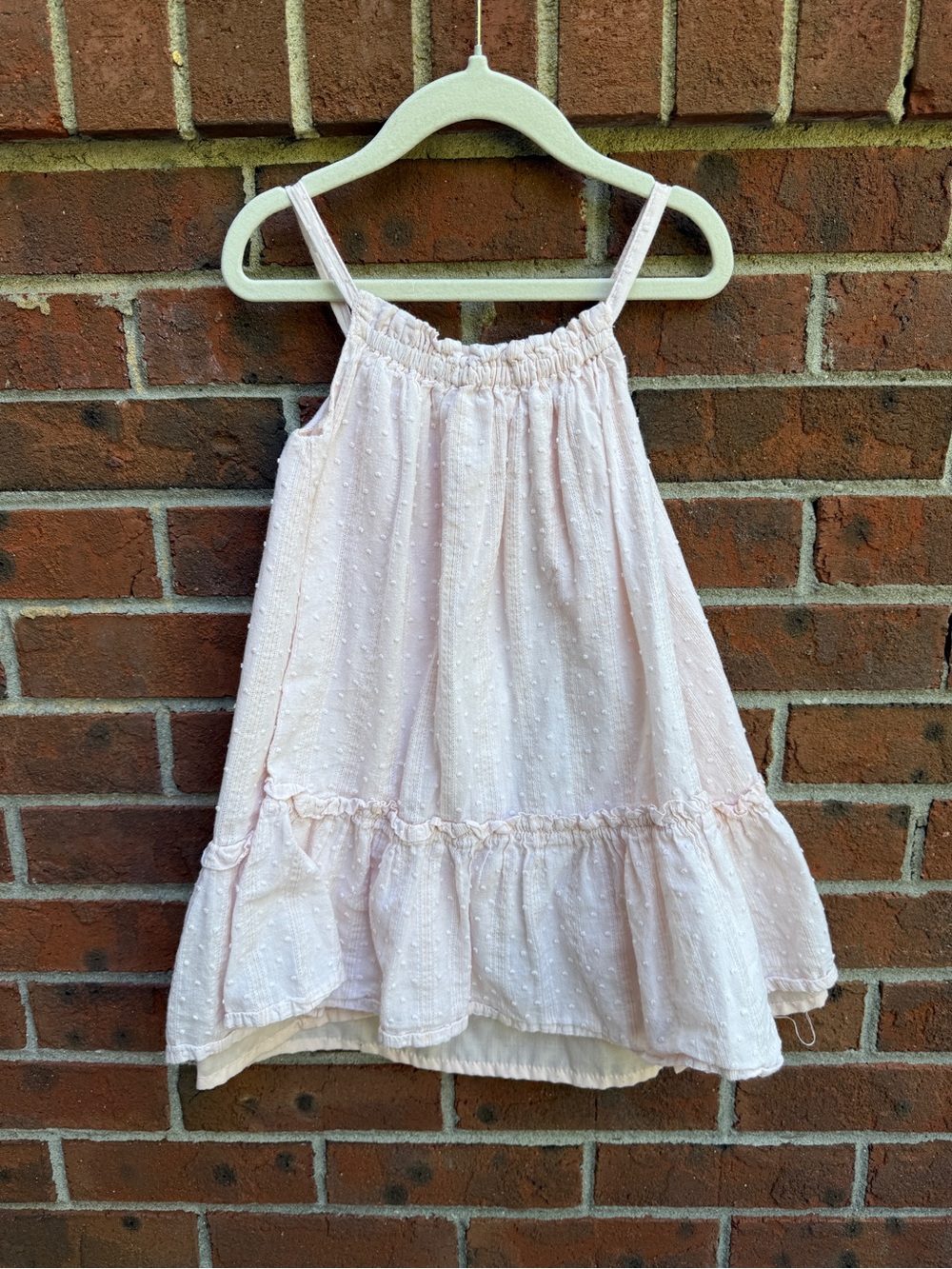 Rachel Zoe Blush Pink Ruffle Cotton Summer Dress Size 4T Girls toddler kids - Picture 5 of 6